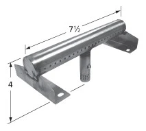 7 1/2 X 4, Burner Assembly, Charbroil RED | 80016159 3 7 1/2 X 4, Burner Assembly, Charbroil RED | 80016159