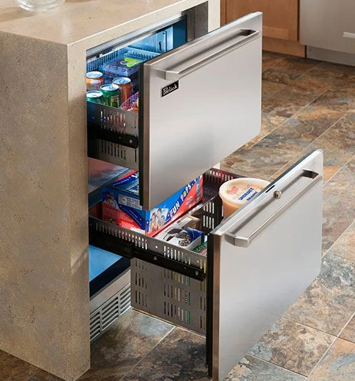 Perlick 24" Outdoor Dual Zone Freezer/Refrigerator Drawers - PR-HP24ZO-3-5 - Image 2