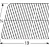 15 3/8 X 19, Charbroil Porcelain Cooking Grid - 50091 -Barbecue Tool Store 50091 14791.1606744713.1500.1500