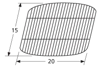 15 X 20, Porcelain Cooking Grid, Uniflame