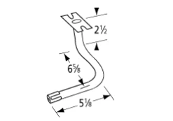 Charmglow CC1 Grill Repair Venturi, Right Side - V6 -Barbecue Tool Store 70501 05717.1688827555.1500.1500