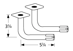 Charbroil L-shaped Venturi Pair 3 Charbroil L-shaped Venturi Pair