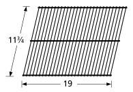 11 3/4 X 19, Steel Wire Rock Grate - 91001