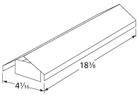 18 3/8 X 4 1/16, Altima Stainless Steel Heat Shield - 93641 5 18 3/8 X 4 1/16, Altima Stainless Steel Heat Shield - 93641 - Image 3