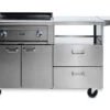 Lynx 30" Asado Cooktop Grill On Mobile Kitchen Cart - L30AG+LMKC4 -Barbecue Tool Store Lynx Asago on L30AGM on Mobile Kitchen 56143.1532698801.1500.1500