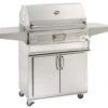 Firemagic 30" Charcoal Grill W Smoker Oven/Hood On Cart -Barbecue Tool Store charcoal cart 29186.1477024125.1500.1500