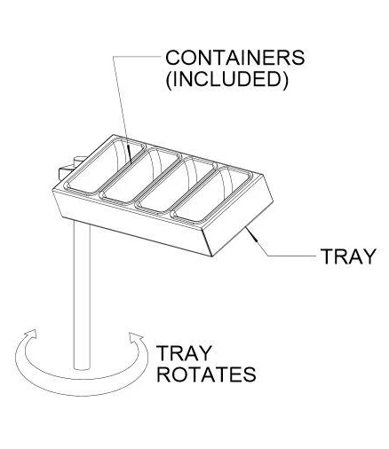 Alfresco Condiment Tray For Bartending Station - CT 4 Alfresco Condiment Tray For Bartending Station - CT - Image 2