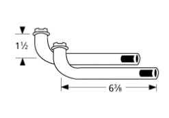 L-shaped Venturi Pair Charbroil -Barbecue Tool Store yhst 87469101818510 2155 16867194 86142.1477004350.1500.1500
