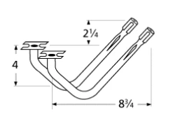 Broil King Zinc Plated Steel Special Venturi Pair