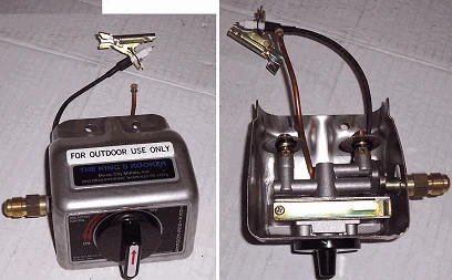 Kings Kooker Valve & Cover Assembly New Style With Hex Pilot Orifice W/O Knob 4 Kings Kooker Valve & Cover Assembly New Style With Hex Pilot Orifice W/O Knob - Image 2