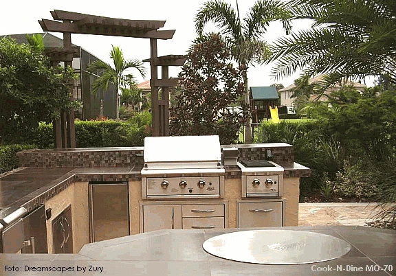 Cook-N-Dine 23.5" Round Stainless Built In Hibachi 3 Cook-N-Dine 23.5" Round Stainless Built In Hibachi